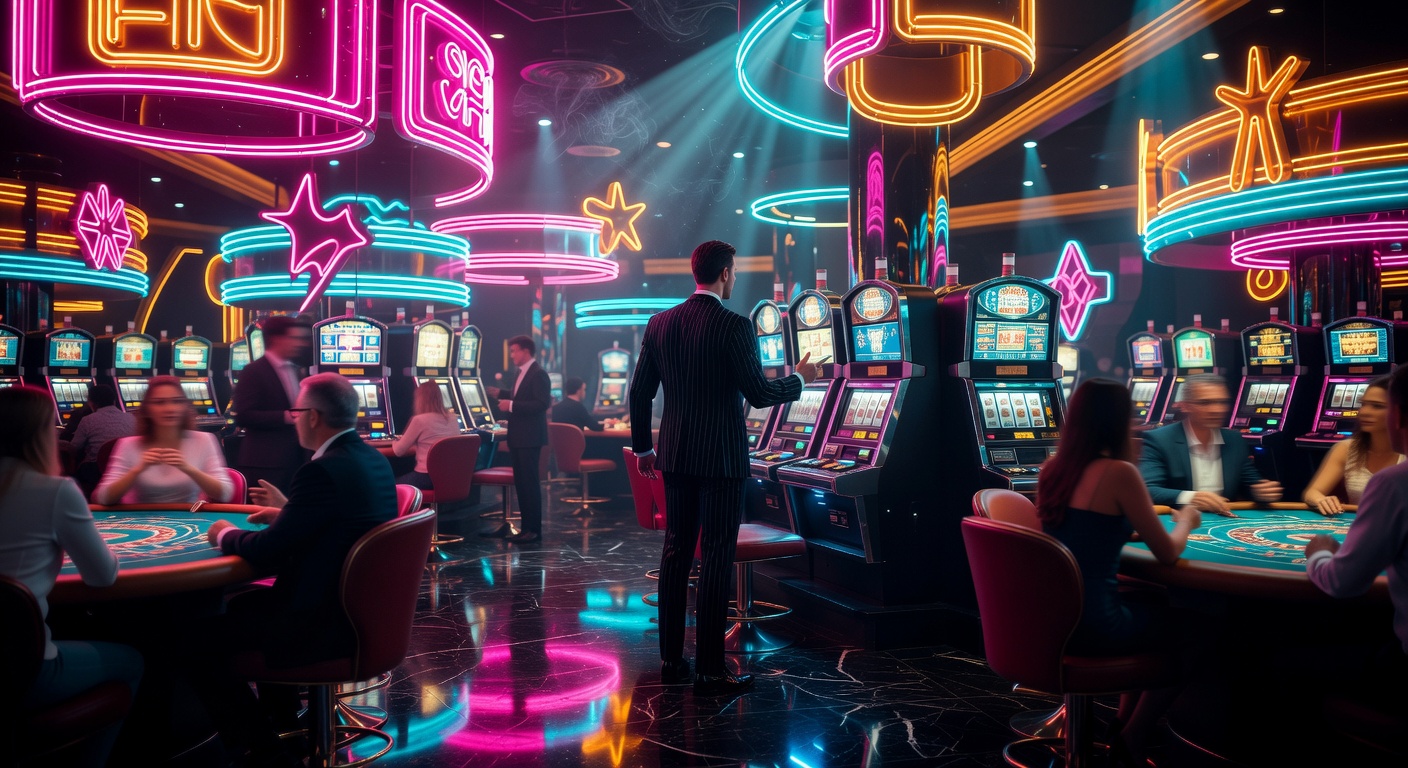 Neon Casino Background